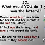 what would you do if you won the lottery essay